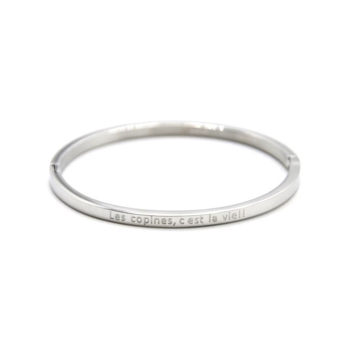 Bracelet S.Oliver En Acier Inoxydable Pour Fille - Argenté Étoiles, 14+2 Cm, Boîte Cadeau