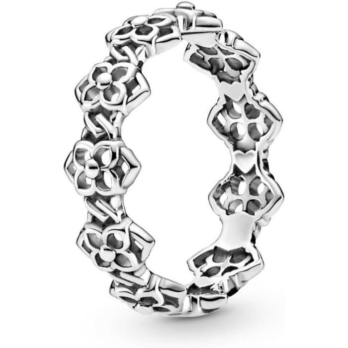 Pandora Bague 199401C00 52 bande de p tales de rose Argent Achat