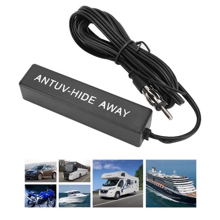 Antenne Radio Voiture Courte Et Amplifiée – Améliore La Réception FM/DAB, Universelle, Facile à Installer.