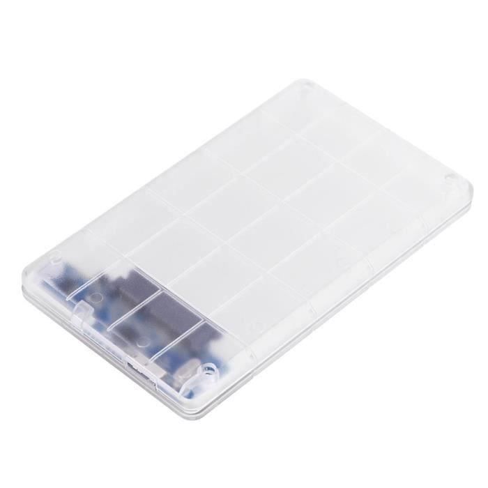 Boîtier Aluminium Pour Disques Durs 2,5" - Protection Antichoc & Humidité Avec Intérieur Éponge - Portatif Avec Fermoir
