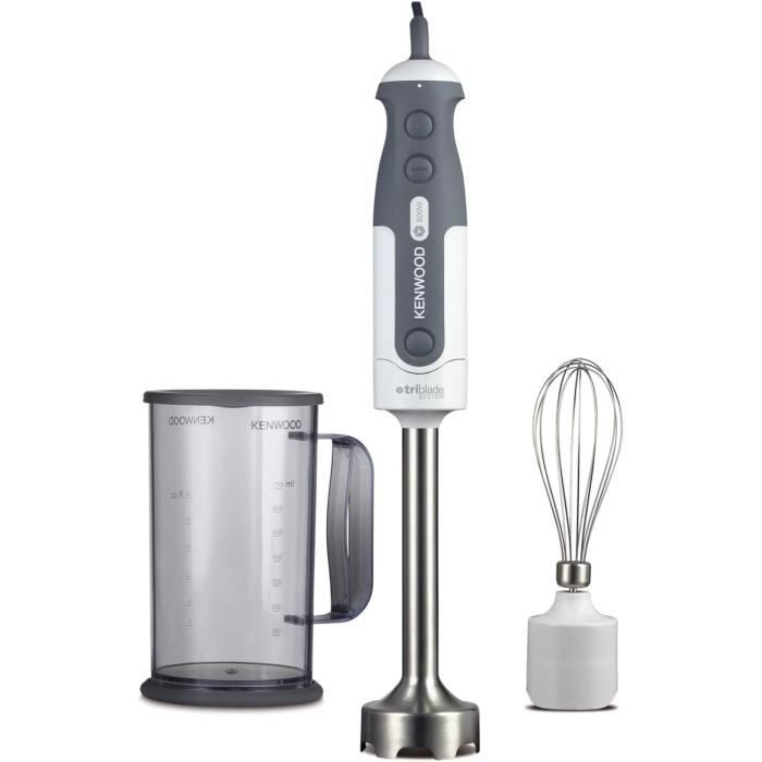WMF 416720011 Mixeur Plongeant 600W - 0,7L Avec Accessoires, Hachoir, Fouet, Noir - Puissant Et Polyvalent