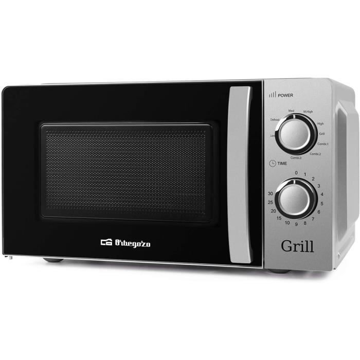 Micro-Ondes Avec Grill Orbegozo MIG 3021 - 30L - 1000W Micro + 1000W Grill - 5 Niveaux + Décongélation
