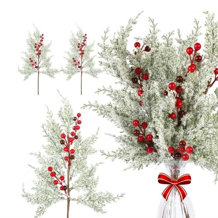 Lot De 30 Branches De Pin Artificielles Pour Décoration De Noël