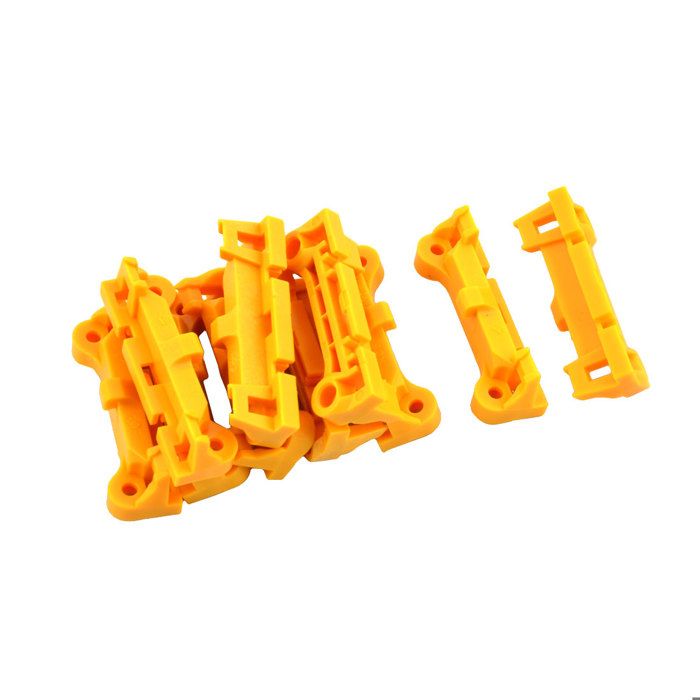 100 Supporti Per Fascette Fermacavi, Base A Sella In Nylon, 19,6x9,5x5 Mm, Foro 4 Mm, Nero