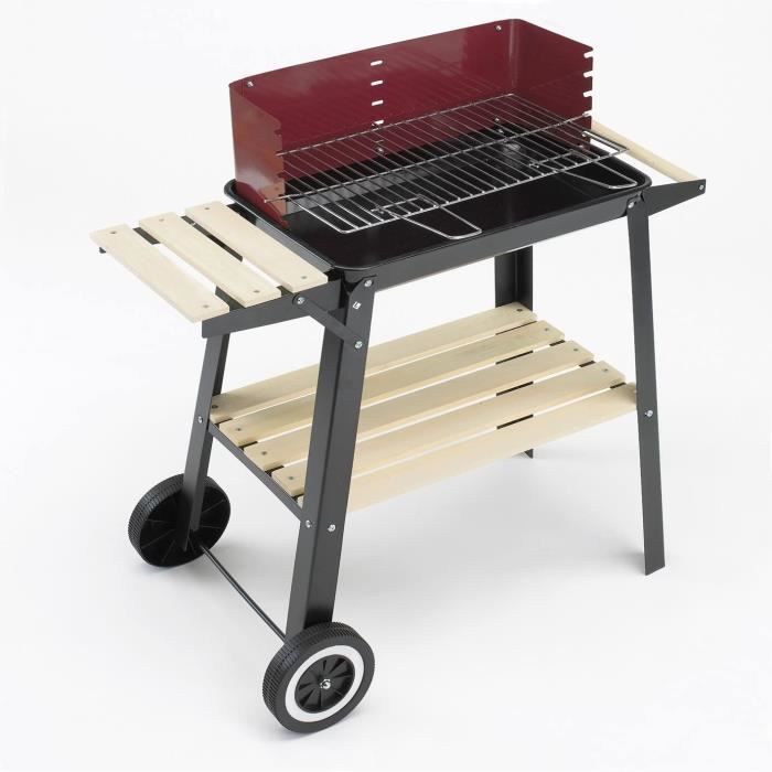Grillchef Barbecue à Charbon Chariot, 84 x [70] - Cdiscount Jardin