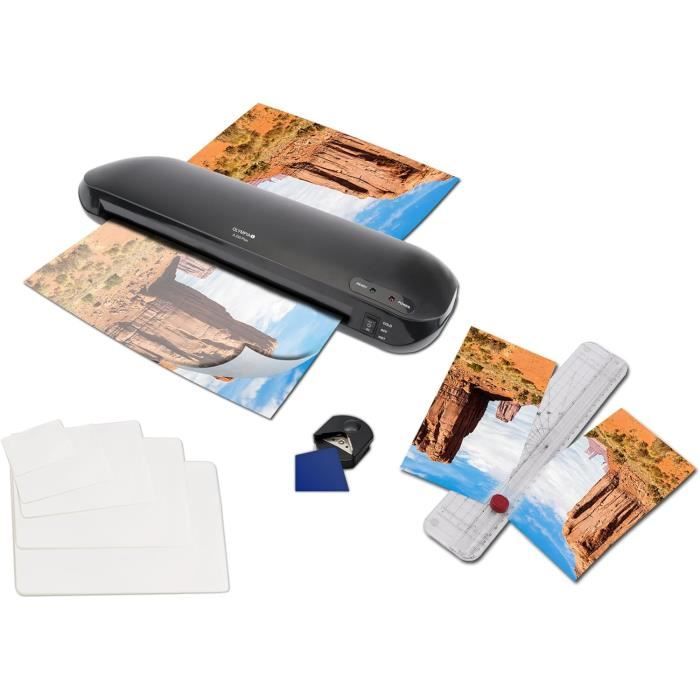 Plastifieuse Peach PL755 Format A3 | Chauffe En 2 Min, Vitesse 400 Mm/min, Avec 10 Pochettes