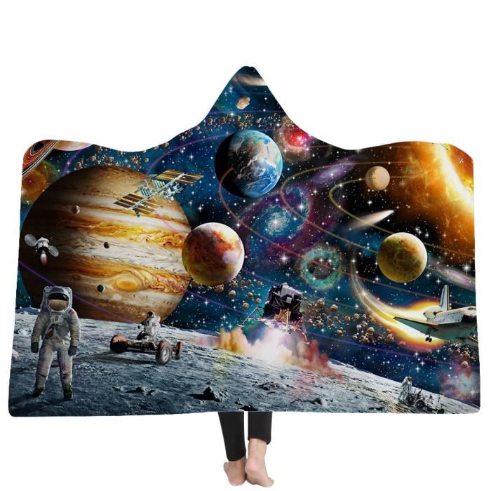 Cape Couverture à Capuche Anime Demon Slayer - Taille Unique 160x100 Cm