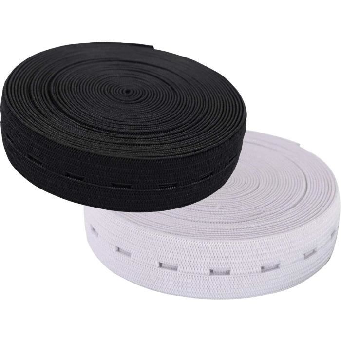 Cordon Élastique Caoutchouc 3 Mm X 10 M - Pour Corde à Linge, Couture, Bricolage - Noir