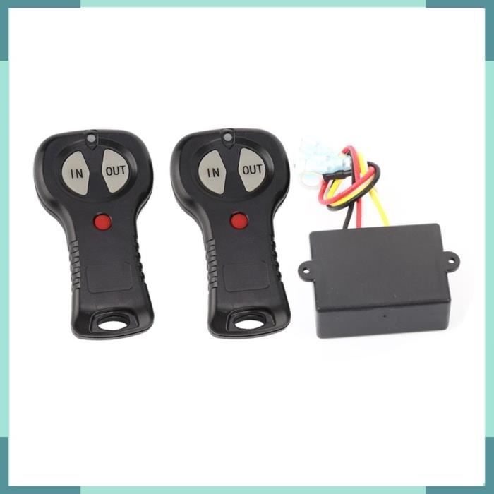 Télécommande Sans Fil Treuil 12V/24V Universelle - Portée 50ft Pour Jeep ATV