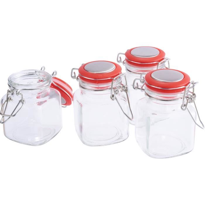 Sendez Lot De 2 Bocaux De Conservation Carrés En Verre Avec | FindTheDeal