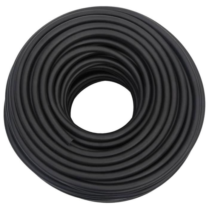 VidaXL Tuyau D'Air Hybride 5m - Caoutchouc/PVC Noir | Pour Compresseur Pneumatique 20 Bars