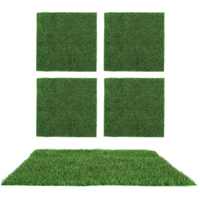 Tapis De Gazon Synthétique 50x100 Cm - Pour Jardin, Balcon, Terrasse - Aspect Naturel, Facile à Entretenir - 12