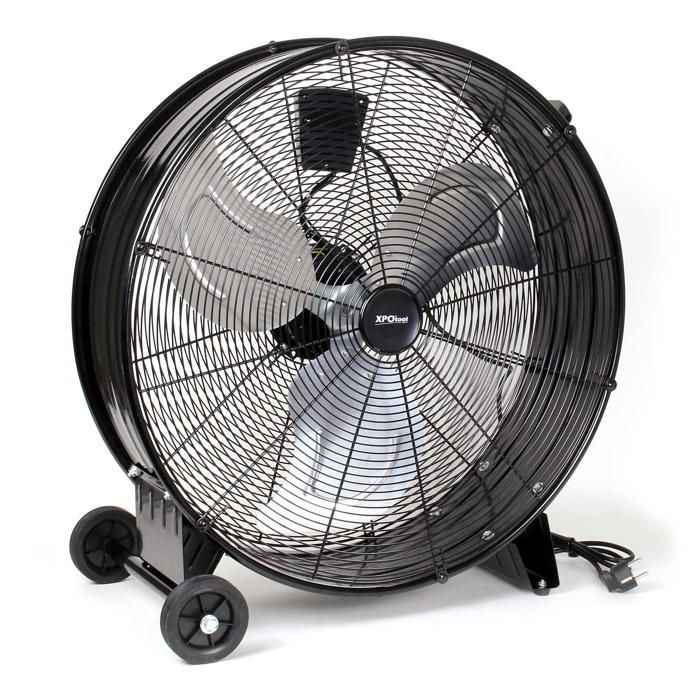 Wiltec Ventilateur à tambour de sol 60cm 180W Ventilateur sol Câble 3 Réglage de vitesse Brasseur refroidisseur d’air Souffleur Appa - Wiltec
