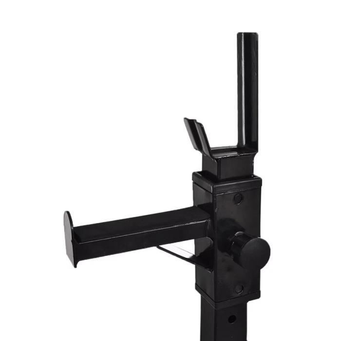 Porte-haltères 3-en-1 RK, Support Pour Assiettes Et Barres, Noir Et Jaune, Réglable, 11kg