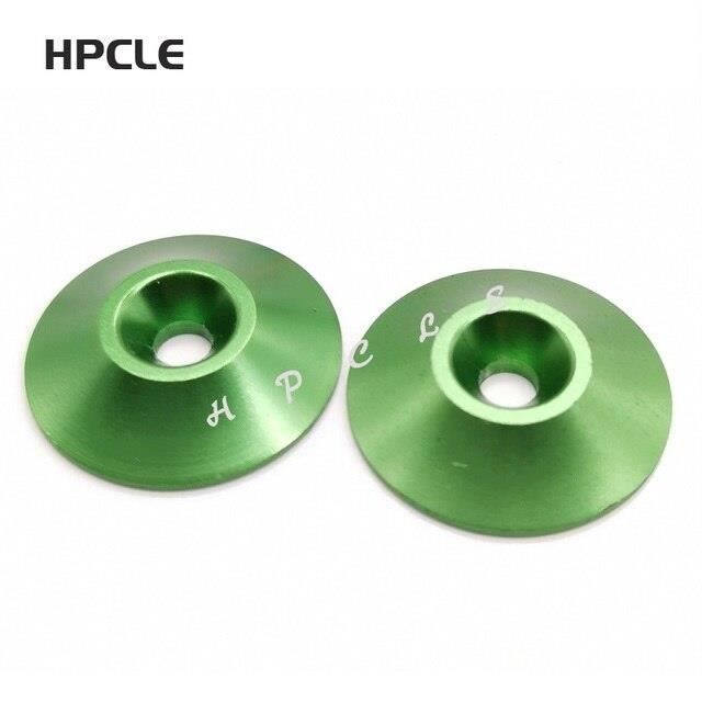 100 Rondelles Tête Fraisée Anodisées Aluminium M4 - Pour Boulons, Joints, Bricolage Et Assemblage