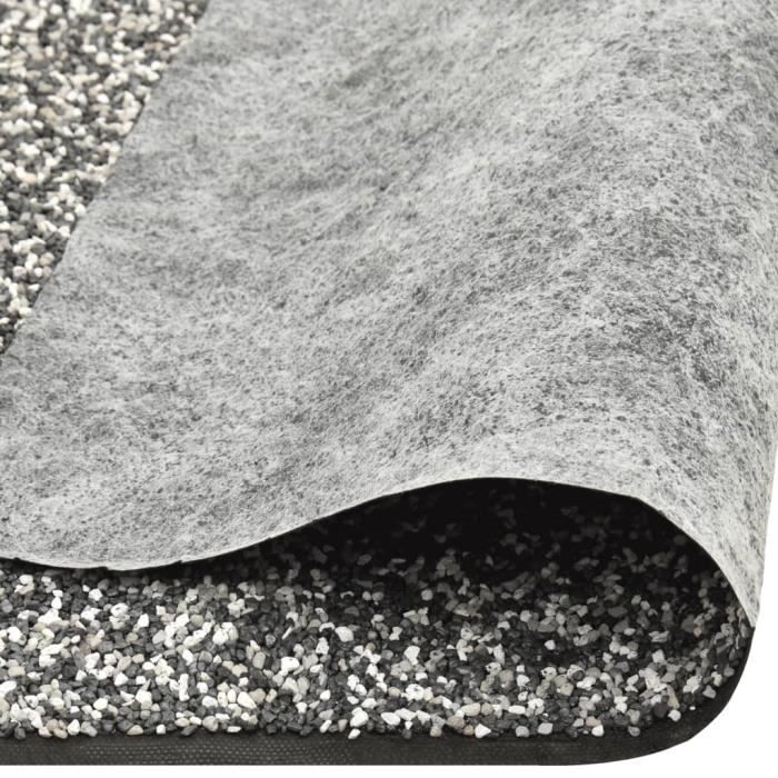 Revêtement de pierre - ZERODIS - gris - 500x60 cm - polaire PP non tissée