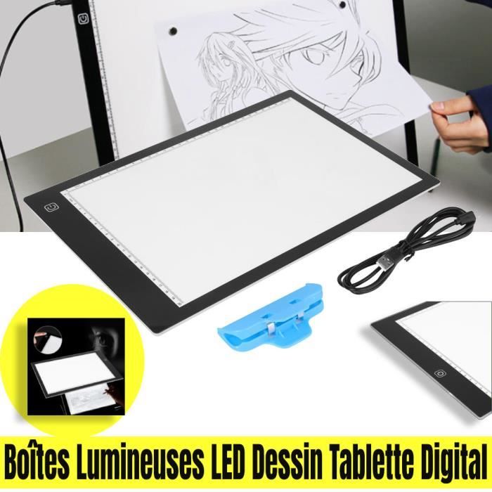 Tableau De Traçage Lumineux LED Avec Effet Miroir - Idéal Pour Dessiner Facilement Avec Son Téléphone