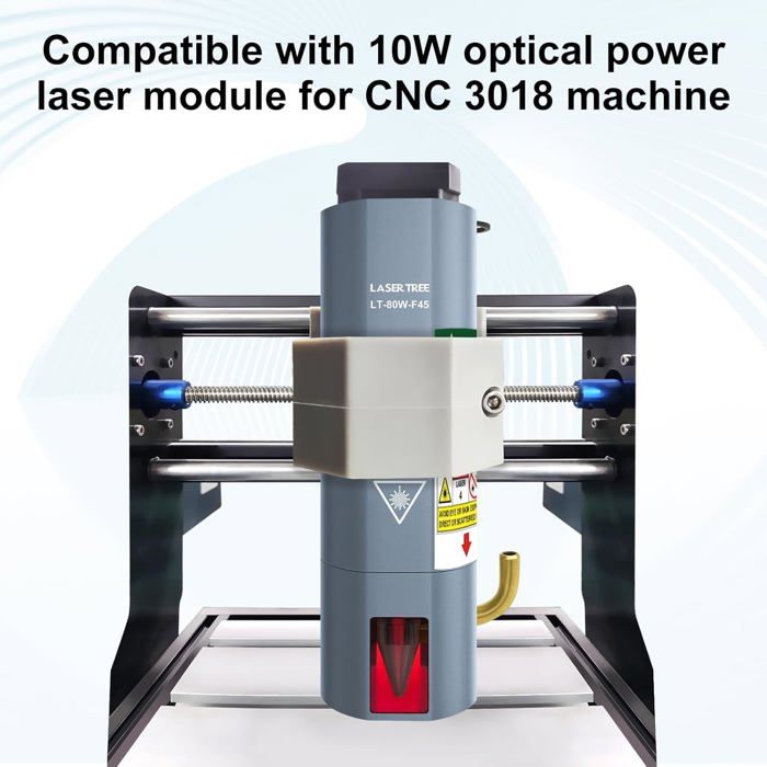 Module Laser LASER TREE CNC 3018 10W avec Assistance à l'Air et ...