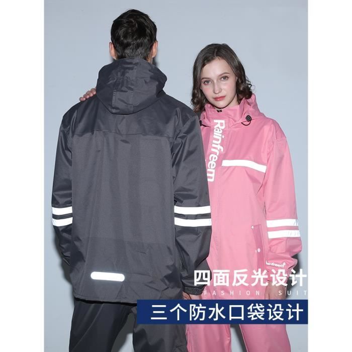 XL pollen de peche Ensemble impermeable et pantalon de pluie pour adultes equipement de protection imper Cdiscount Pret a Porter
