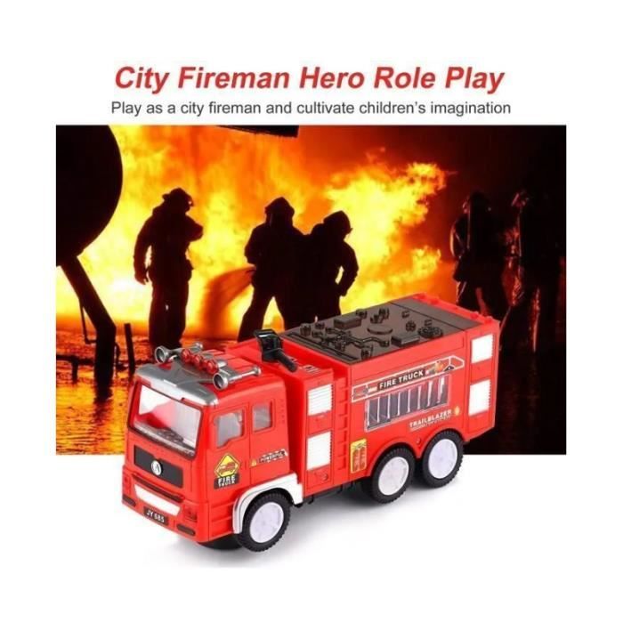 Camion de pompier jouet pour enfants RMEGA avec effets sonores et