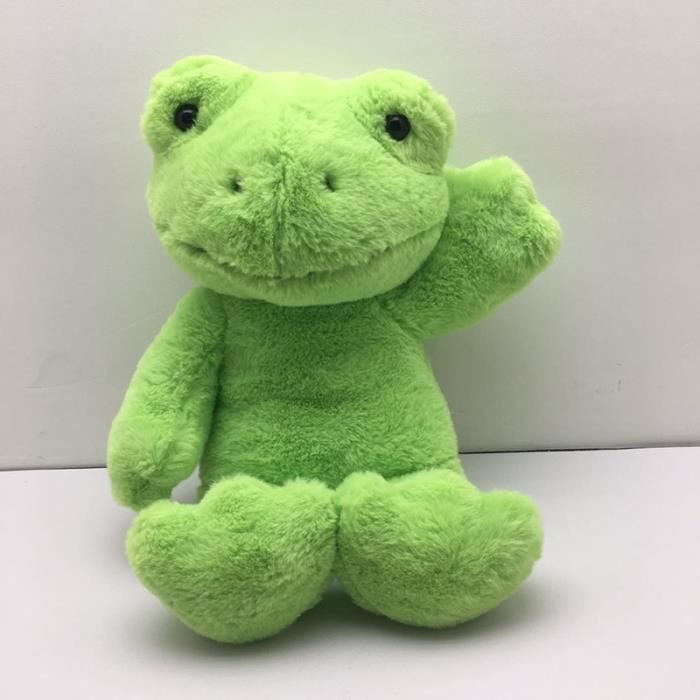 Peluche grenouille idéale pour les nouveaux-nés, à offrir dès la