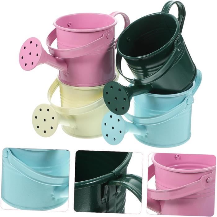 Lot De 9 Mini Arrosoirs De Jardin Pour Maison De Poupée – Accessoires Réalistes Et Colorés