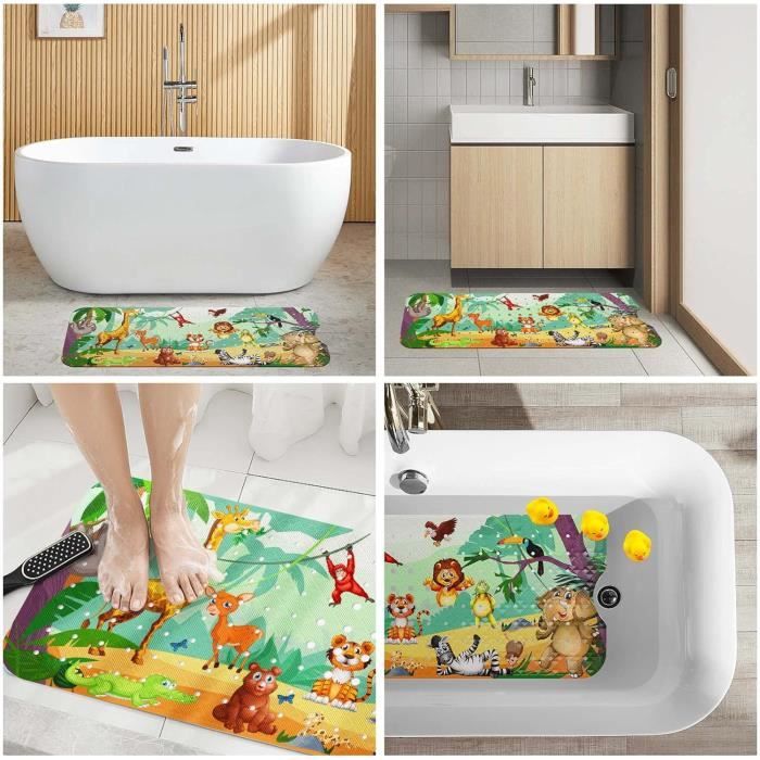 Tapis De Bain Antidérapant Pour Enfants 100 X 40cm - Tapis Baignoire Dessin Animé