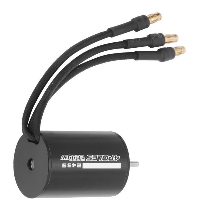 Fdit Moteur Brushless 4500kv Moteur sans balai étanche 4500KV pour voitures RC Moteur sans balai