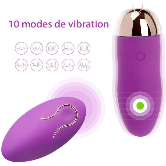 Oeuf vibrant avec Télécommande Vibromasseur gode jouets sexuels pour femmes  Couples culotte vibrante -Type Sex toys