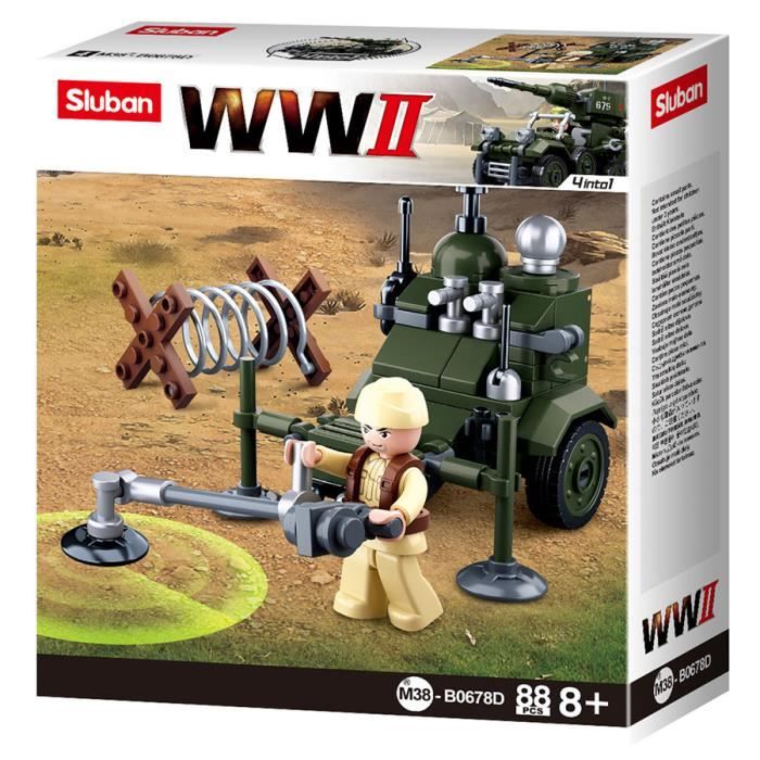 JEU DE CONSTRUCTION COMPATIBLE LEGO SLUBAN WWII 2EME GUERRE MONDIALE HALF  TRACK ALLEMAND ARME MILITAIRE M38-B0695 - Cdiscount Jeux - Jouets