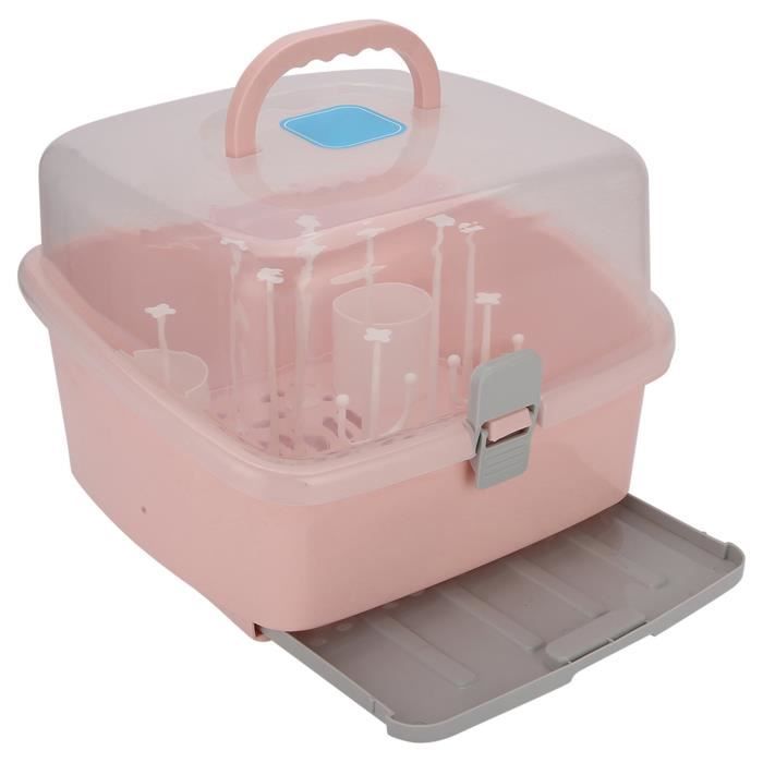 1 séchoir à biberons portable - Boîte de rangement pour biberons - Boîte de rangement portable pour biberon - Armoire de cuisine pour la maison, les voyages 1 séchoir à biberons portable - Boîte de rangement pour biberons - Boîte de rangement portable pour biberon - Armoire de cuisine pour la maison, les voyages
