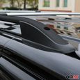 Barres de toit longitudinales pour Peugeot Partner 2018-2023 Alu Noir-2
