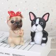 1 PC dessin animé mignon Adorable décoratif belle Kawaii chiot chien forme résine porte-lunettes cadeau  SUPPORT POUR LUNETTES-2