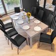 Chaise salle à manger - ZAGORAC - noire - moderne - confortable-2