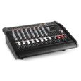 VONYX AM8A Table de mixage 8 canaux avec amplificateur 1000 Watts intégré, Bluetooth, MP3/USB/SD, 16 effets digitaux, Entrée RCA-2