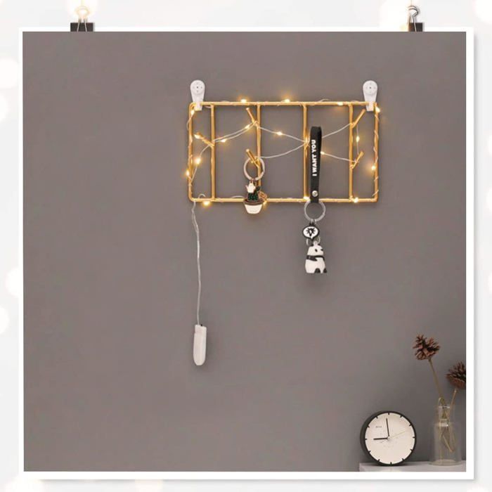 Porte-clés décoratif Simple petit crochet mural ga... - Grandado