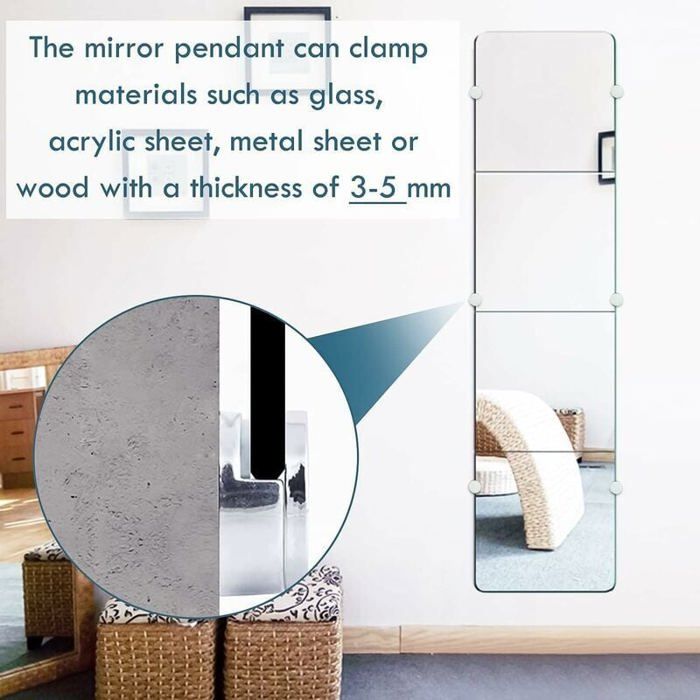 8 Pièces Support Mural Miroir De Fixation Fixation Miroir Lourd Support Mural