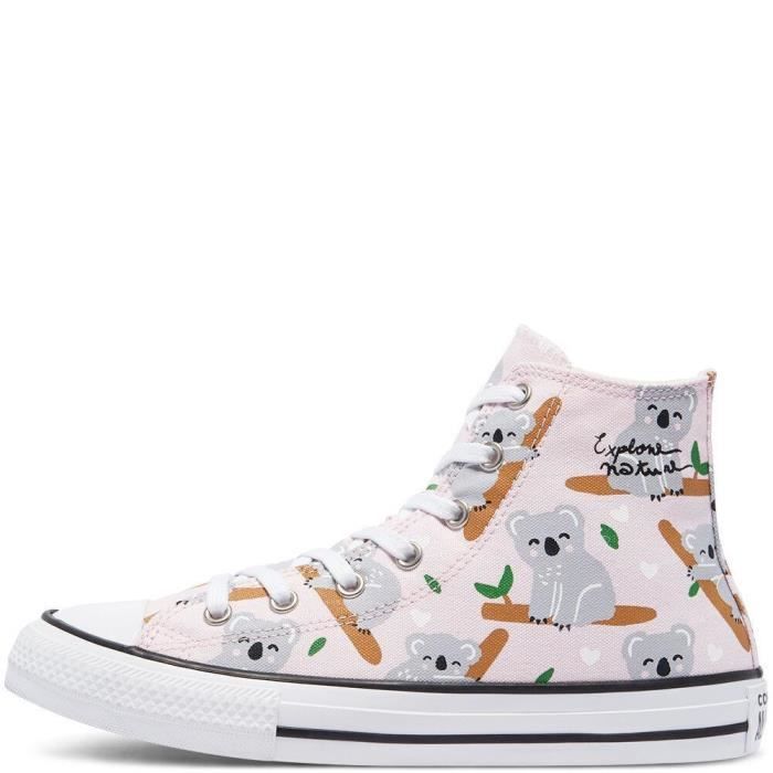 Baskets montantes CONVERSE KOALA GIRL ALL STAR HI Enfant Rosa
