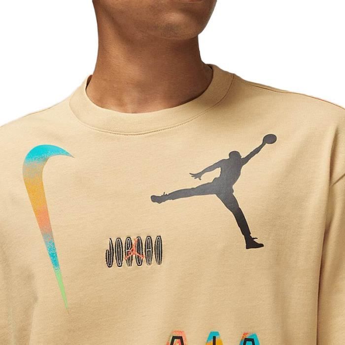 T shirt nike jaune jordan discount