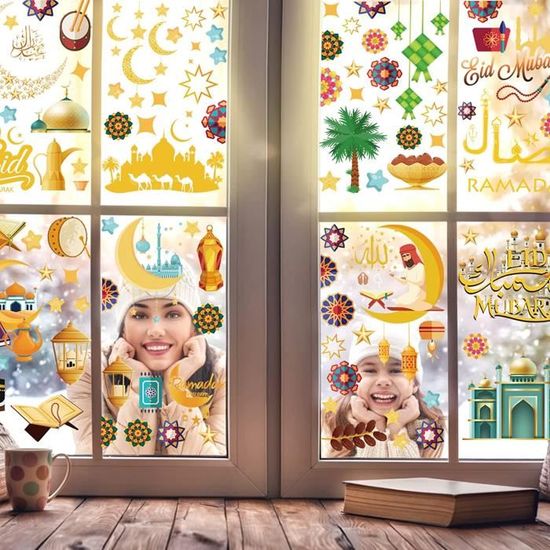 amscan 242168 Décoration pour fenêtre d'Eid 30 x 43 cm