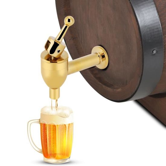 bureau Robinet de robinet en cuivre pour vin bière baril distributeur de boissons broche de remplacement pour la maison restaurant 12mm-Chrome 