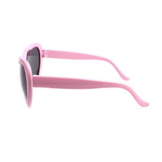 À la mode en forme de coeur lunettes de soleil en plastique cadre UV400 miroir unisexe en verre de soleil beaux enfants adultes lunettes pour voyage blanc pour les enfants 
