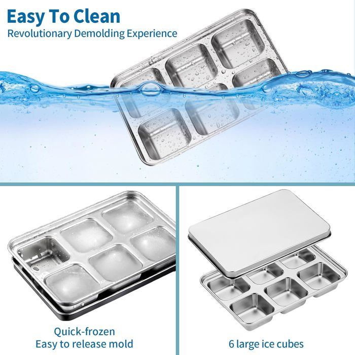 Seau Glacon Bac à Glaçons De 2 Litres, Seau à Glace Isotherme à