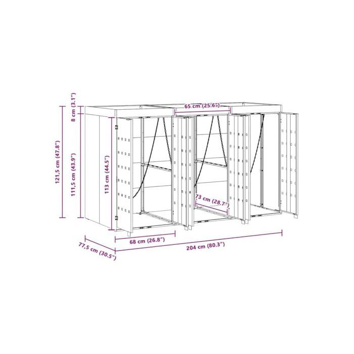 Couvercle Filet Extensible Pour Poubelle Recyclage Extérieure - Protection Anti-Envol