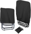 Housses de protection pour chaises de jardin pliantes Imperméable Coupe vent Anti UV En tissu Oxford 210D Avec sac de rangement-0