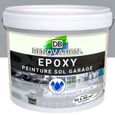 4,5 kg Gris fenêtre - RESINE EPOXY Peinture sol Garage béton - PRET A L'EMPLOI - Trafic intense - Etanche et résistante-0