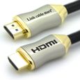 LCS - Orion XS 1M - Câble HDMI 1.4 - 2.0 - 2.0 a/b - Pro - 3D - UHD 4K 2160p - Full HD 1080p - HDR - ARC - CEC - Plaqués or-0