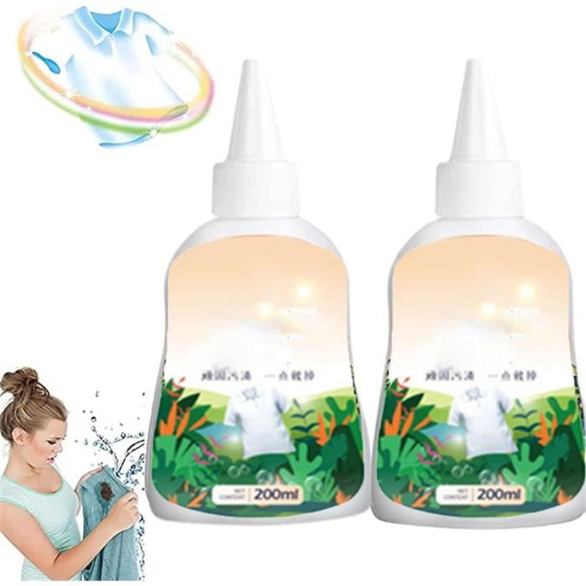 Garment Stubborn Stain Cleaner,Clothes Stain Remover Cleaner,Emergency