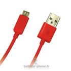 BALTAZAR PHONE Cable rouge chargeur pour Asus ZenFone 4