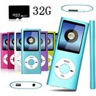 FULOZO® Lecteur MP3/MP4 32GB avec Micro SD Carte, Écran LCD 1.8", Radio FM, Musique, Jeux et Écouteurs - Bleu